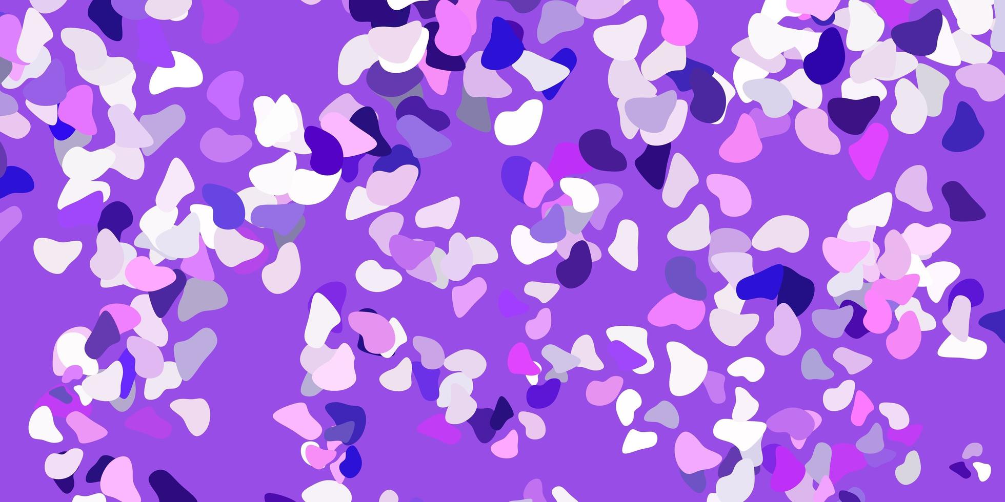 Light purple vector pattern with abstract shapes.