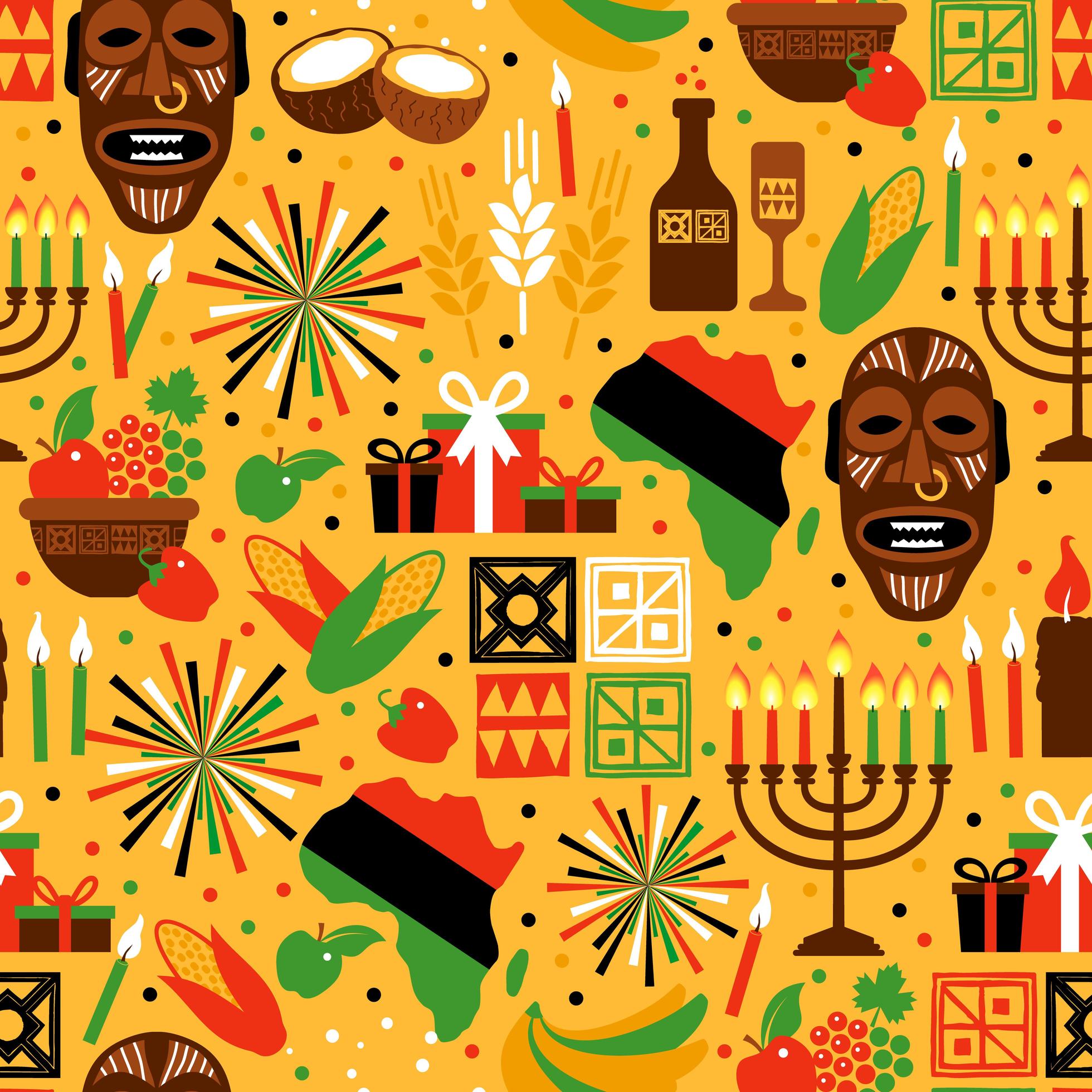Seamless pattern for Kwanzaa 1811259 Vector Art at Vecteezy