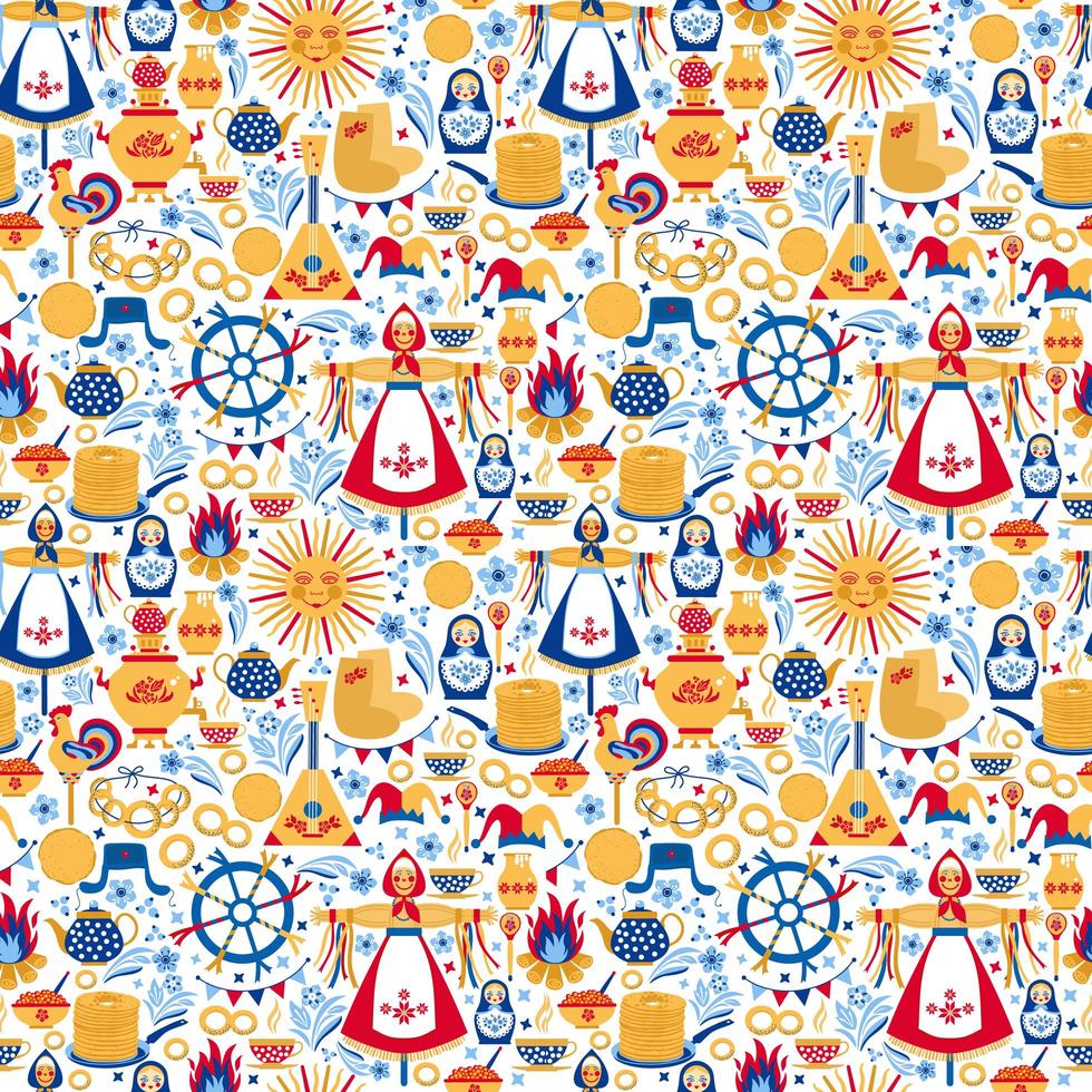 Shrovetide or Maslenitsa Russian inscription Maslenitsa vector