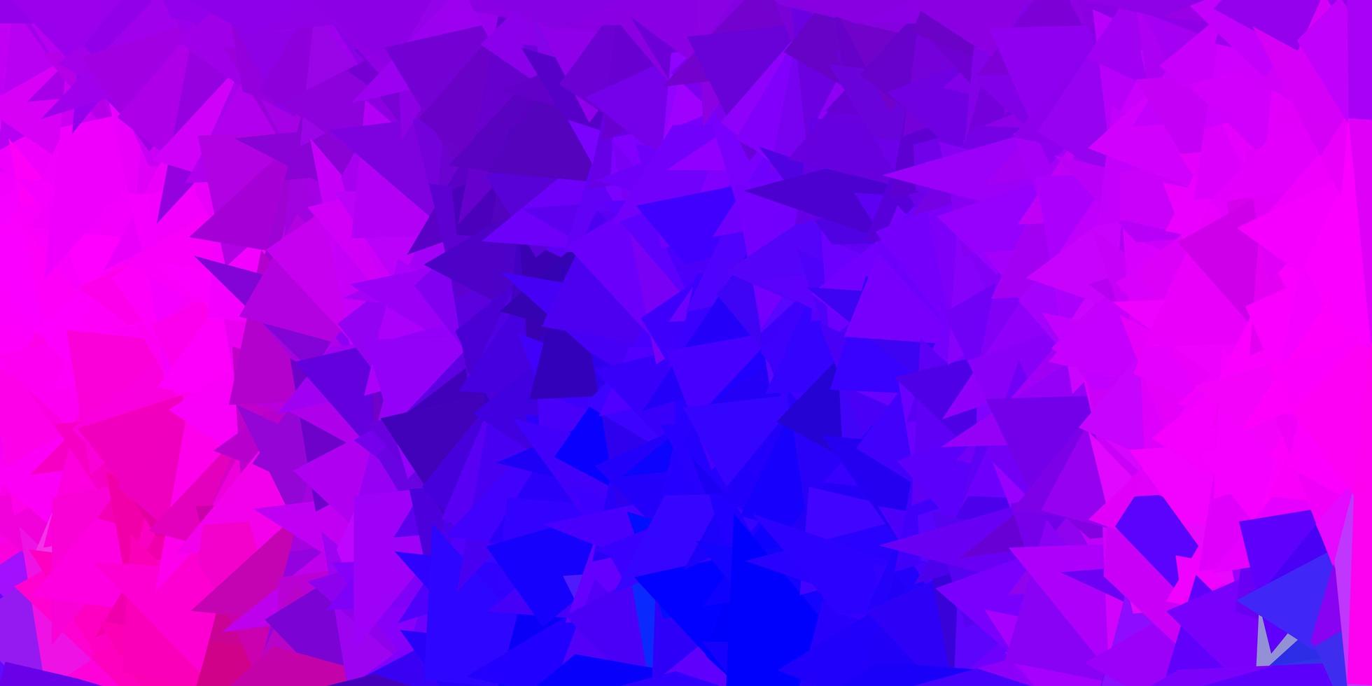 Dark purple, pink vector triangle mosaic template