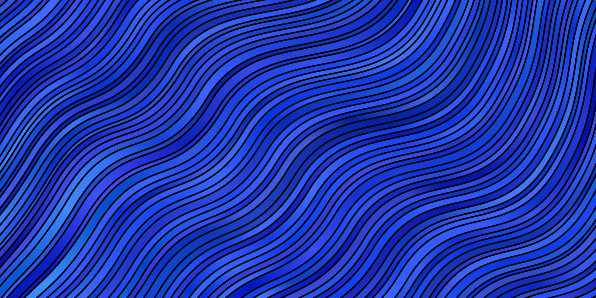 textura de vector azul claro con líneas torcidas.