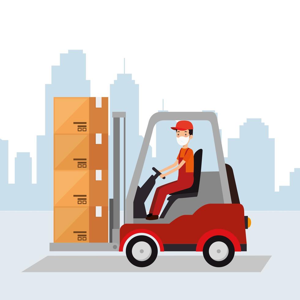 Delivery and logistics banner vector