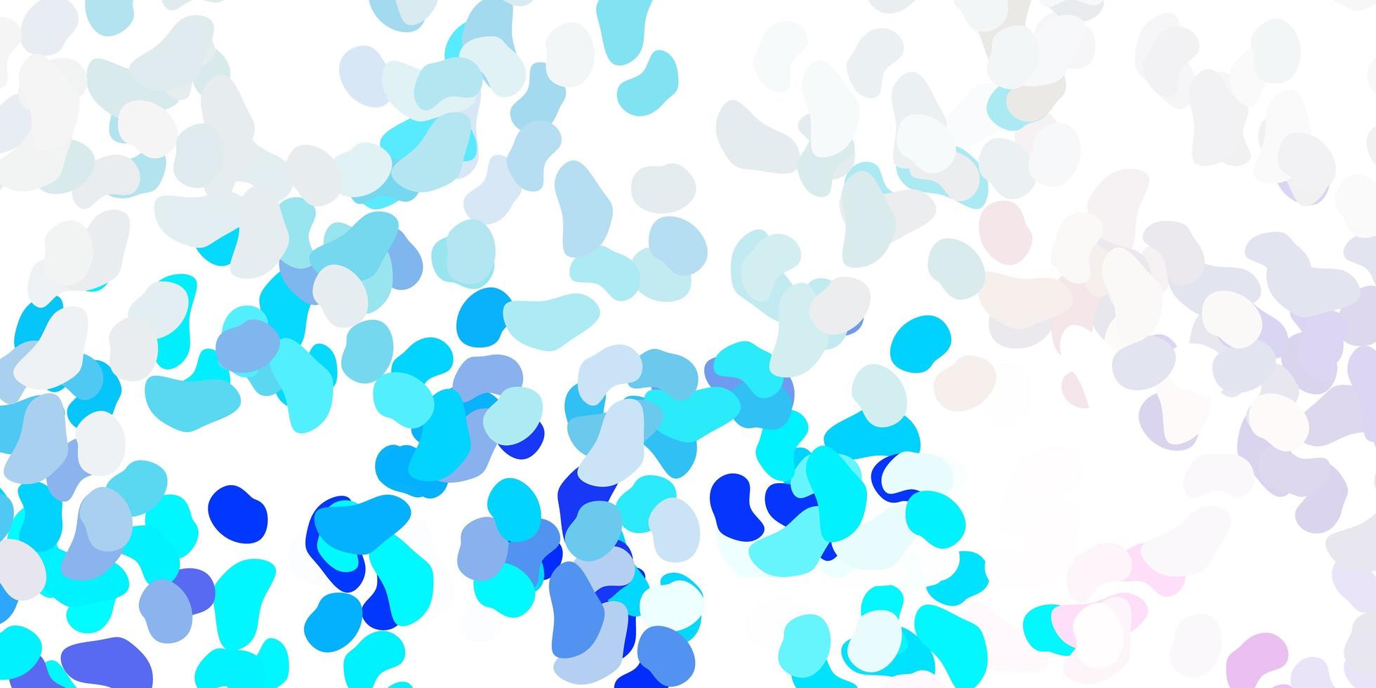 Light pink, blue vector texture with memphis shapes.