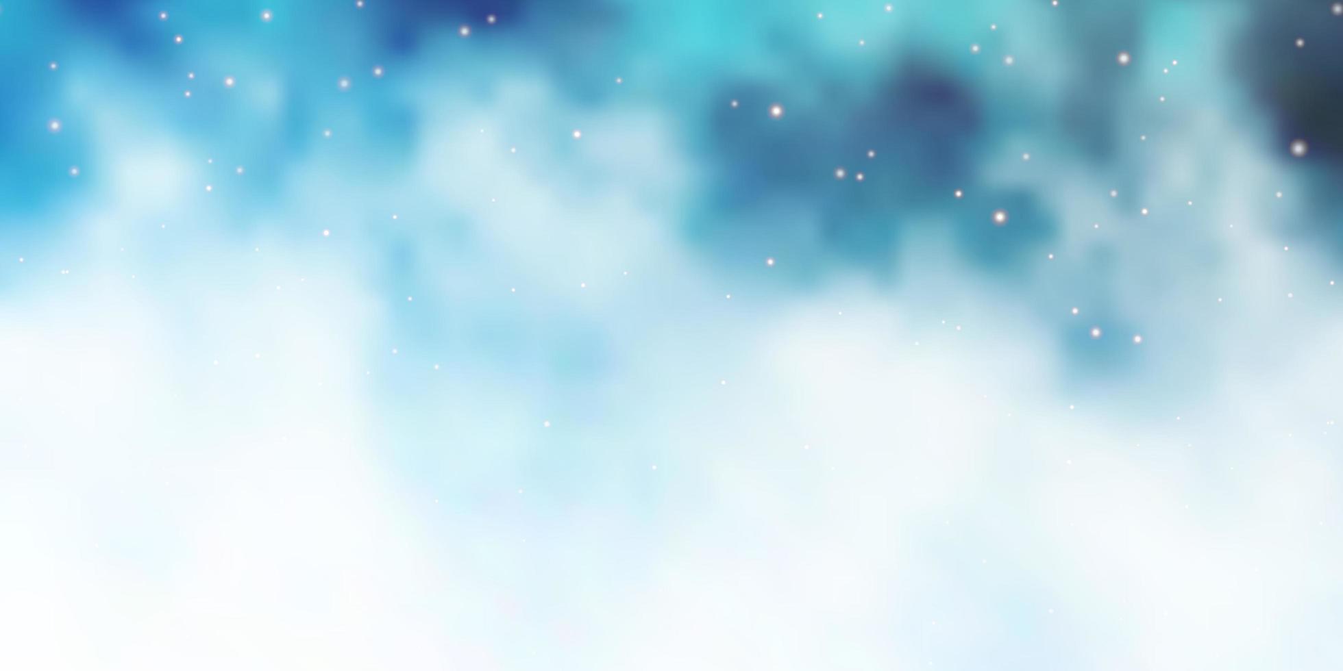 Light BLUE vector texture with beautiful stars.