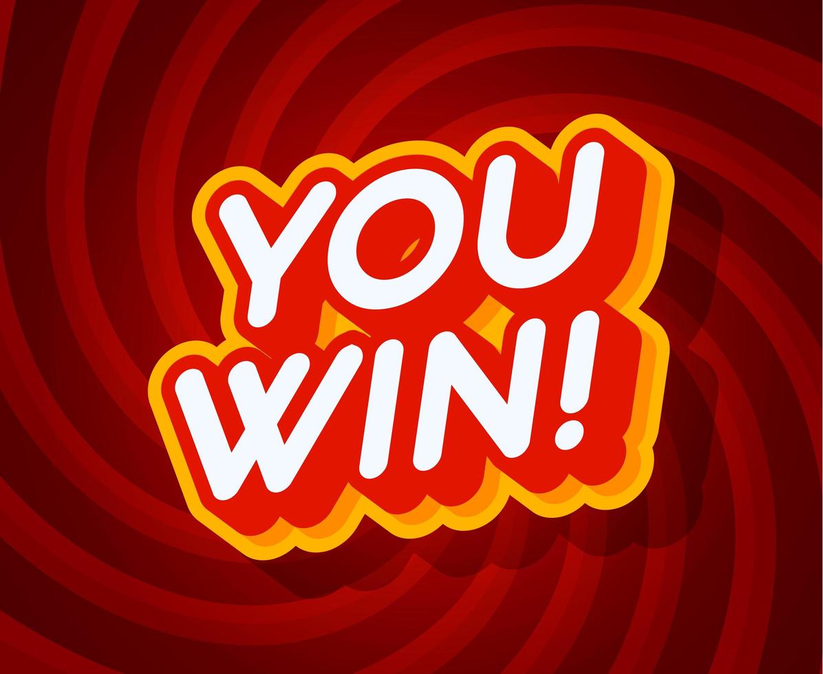 You Win Vector Art, Icons, and Graphics for Free Download