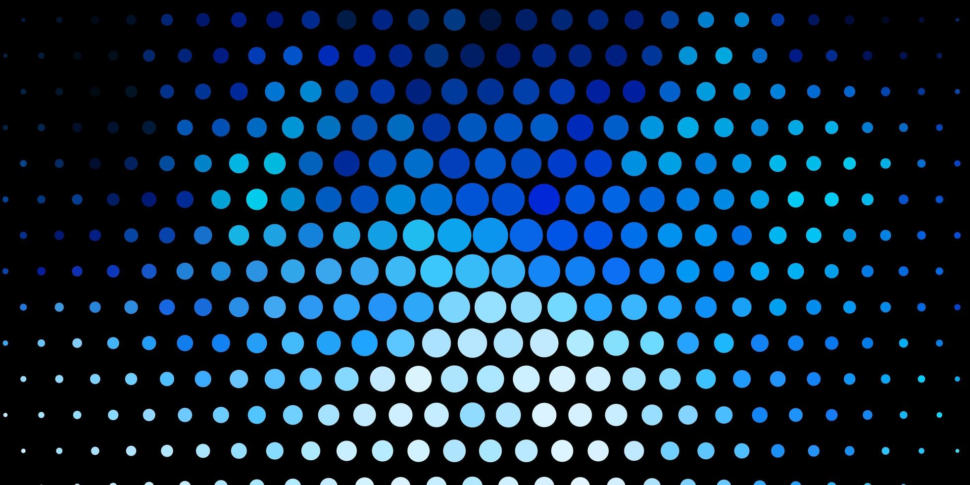 textura de vector azul oscuro con círculos.