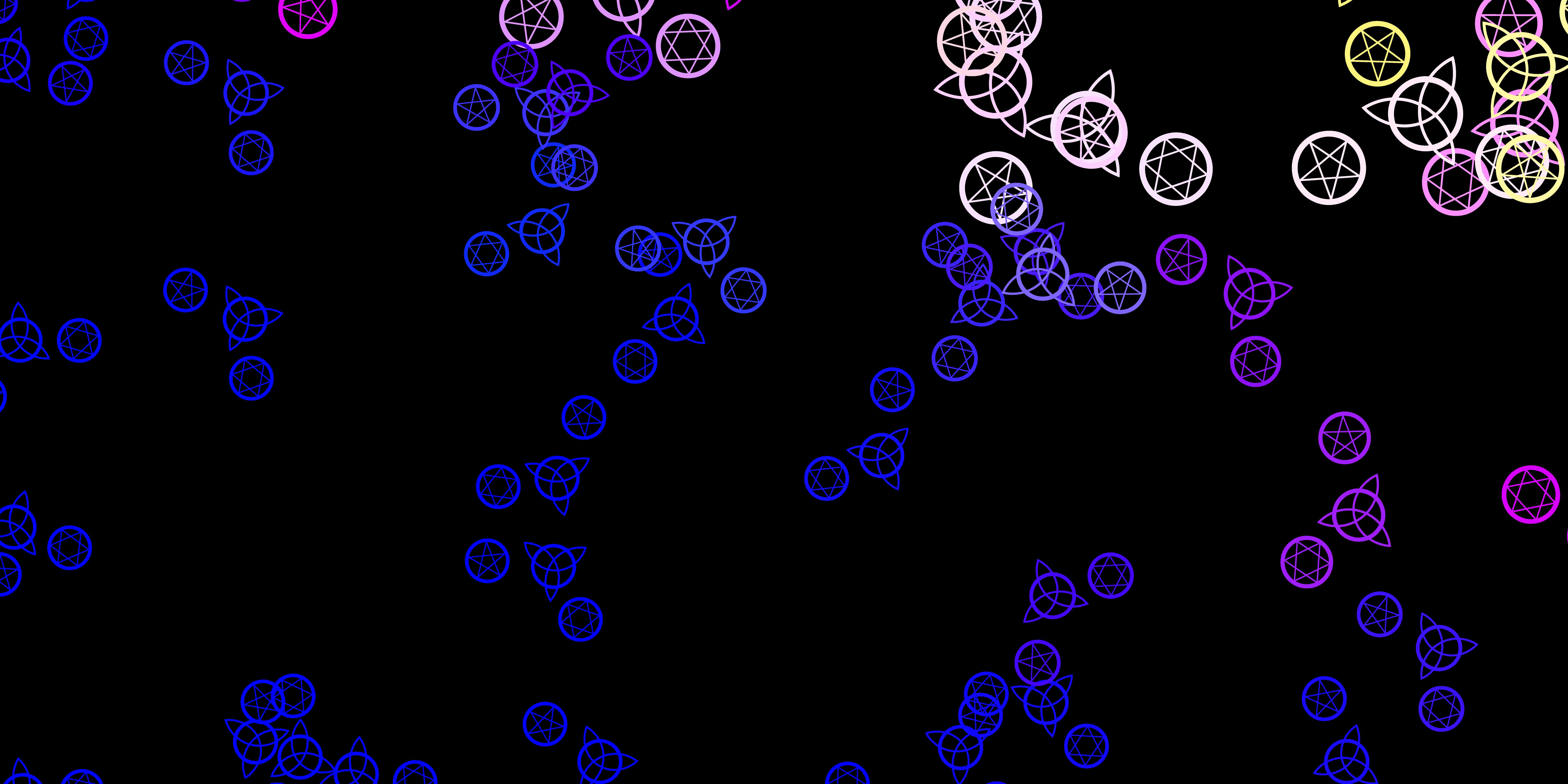 Dark Pink, Blue vector pattern with magic elements. 1812974 Vector Art ...