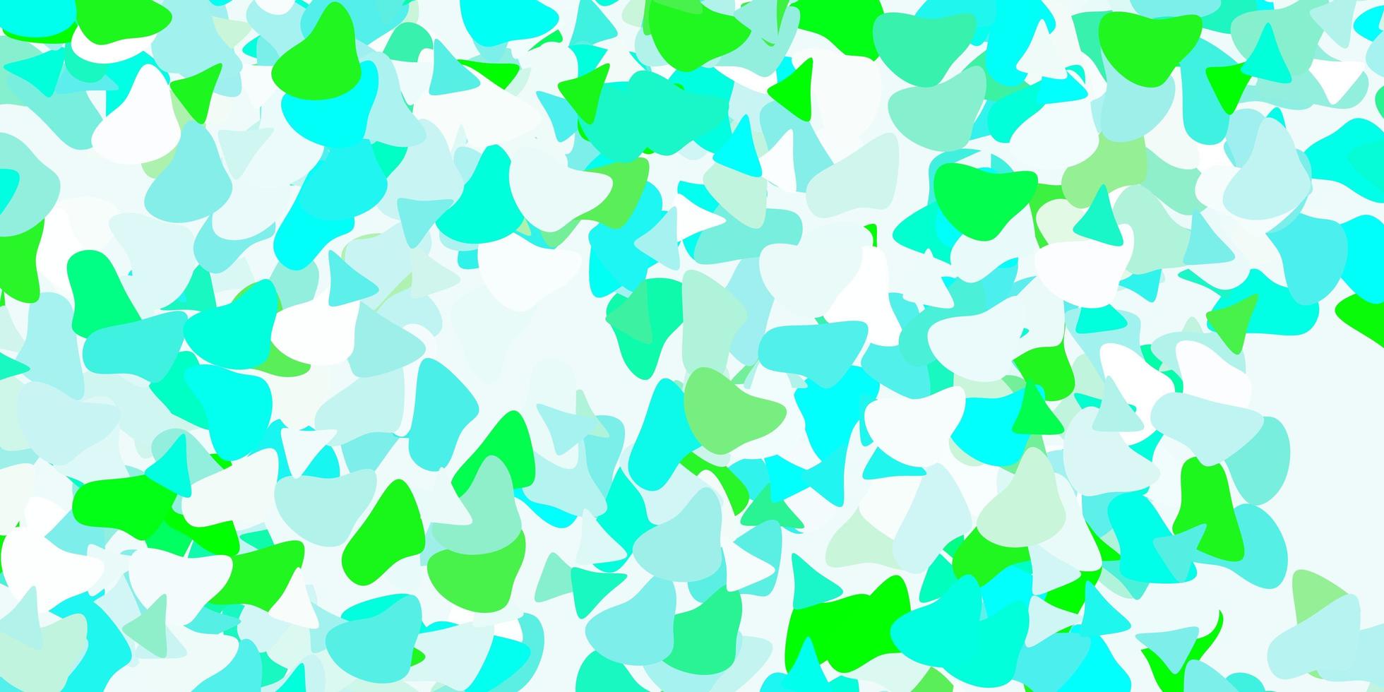 Light green vector backdrop with chaotic shapes.