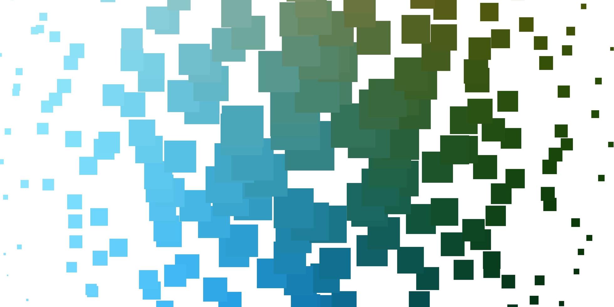 Light Blue, Green vector texture in rectangular style.