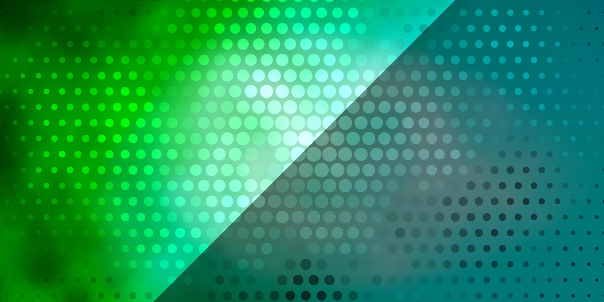 patrón de vector azul claro, verde con círculos.