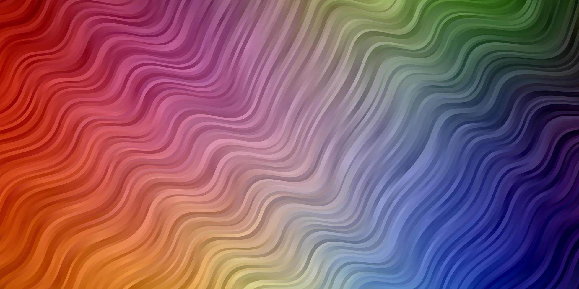 Light Multicolor vector backdrop with bent lines.