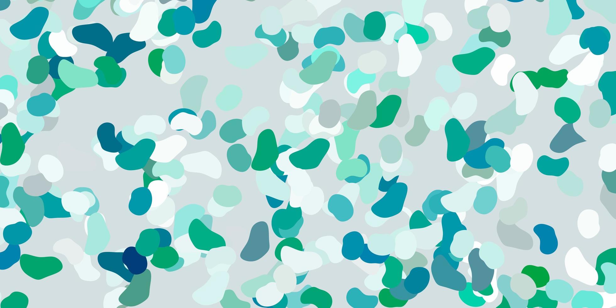 Light green vector backdrop with chaotic shapes.