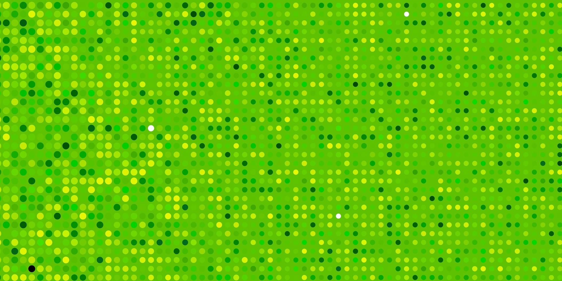 Light Green vector background with bubbles.