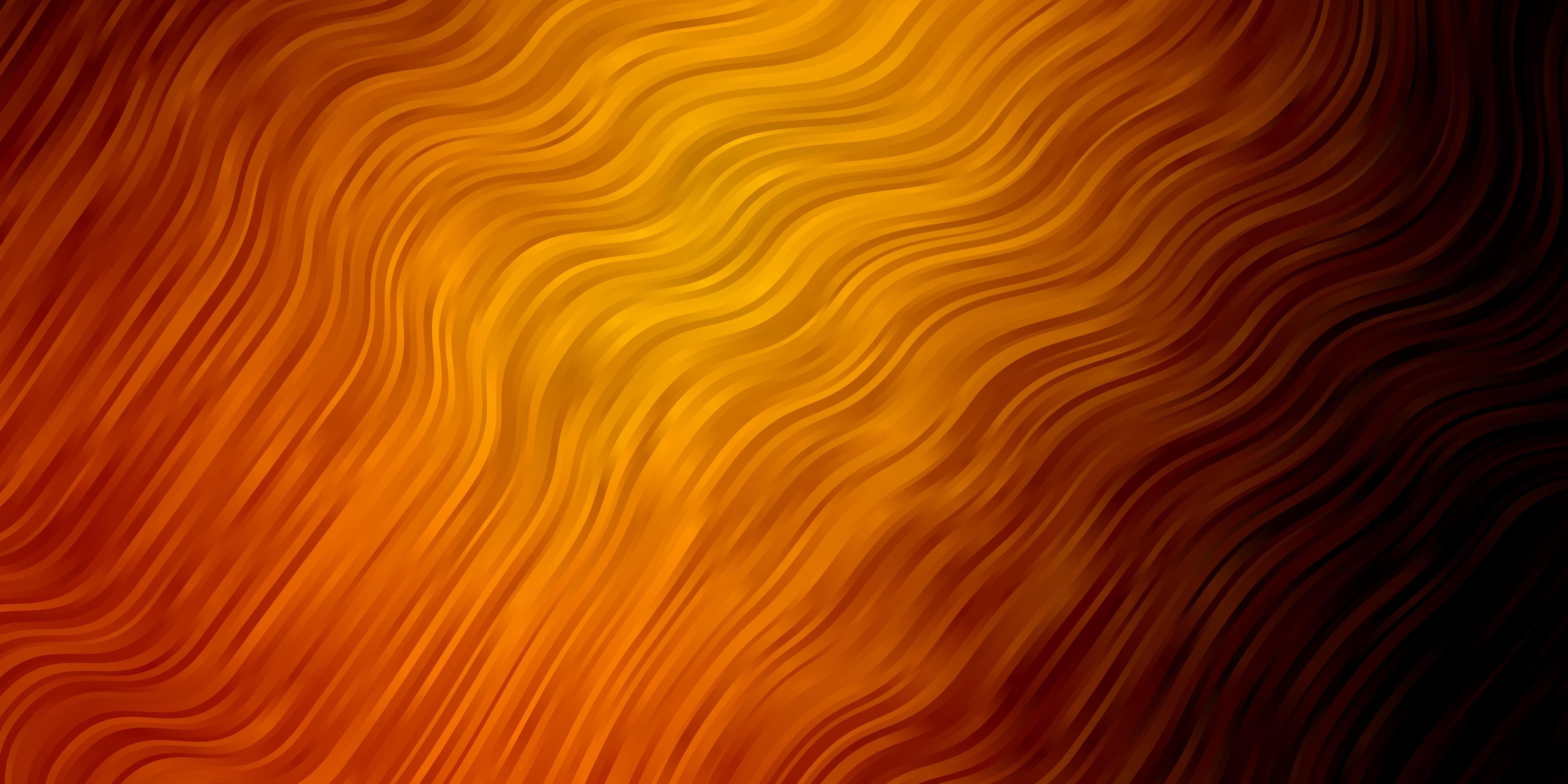 Dark Orange vector backdrop with bent lines. 1813263 Vector Art at Vecteezy