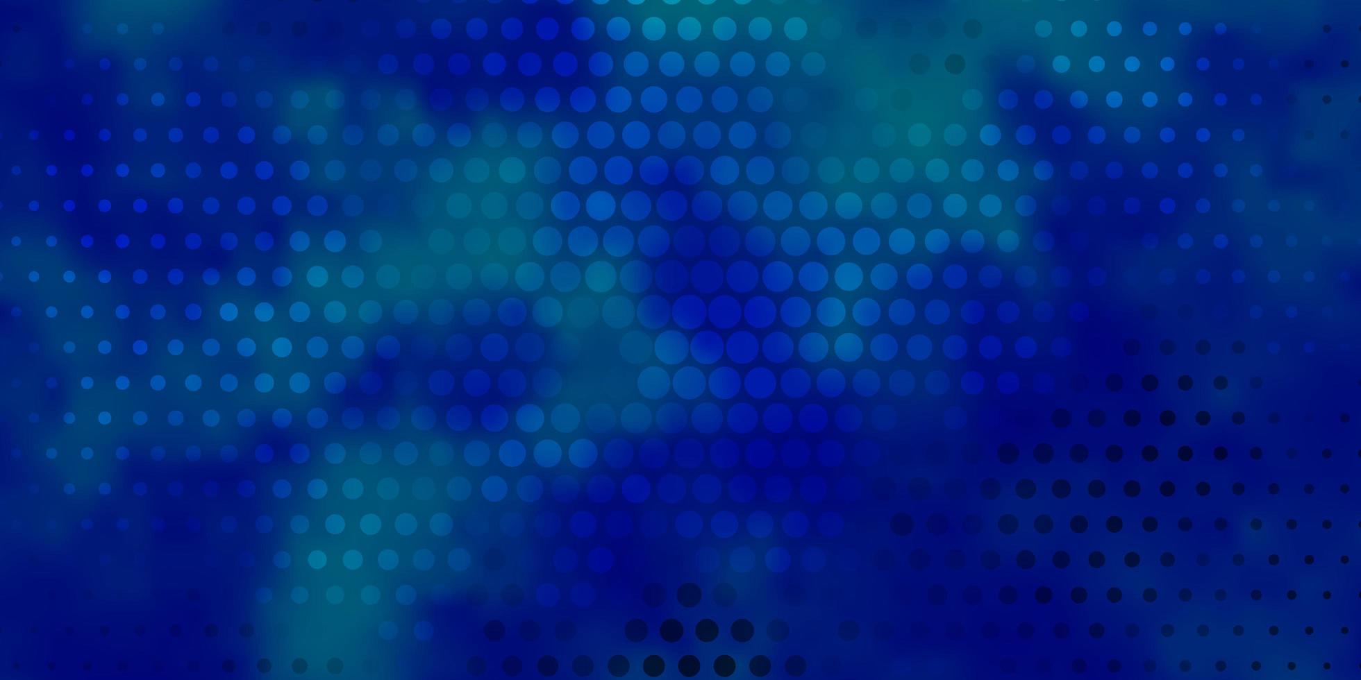 textura de vector azul oscuro con círculos.