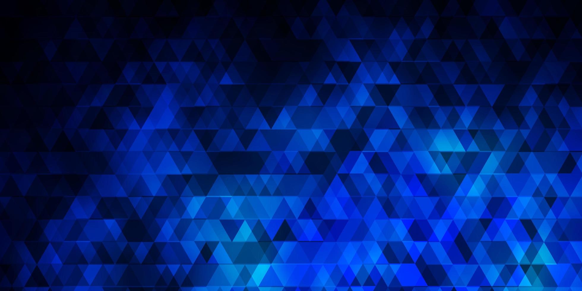 Dark BLUE vector template with lines, triangles.