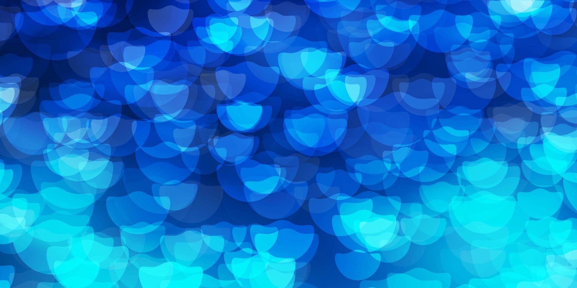 Dark BLUE vector template with circles.