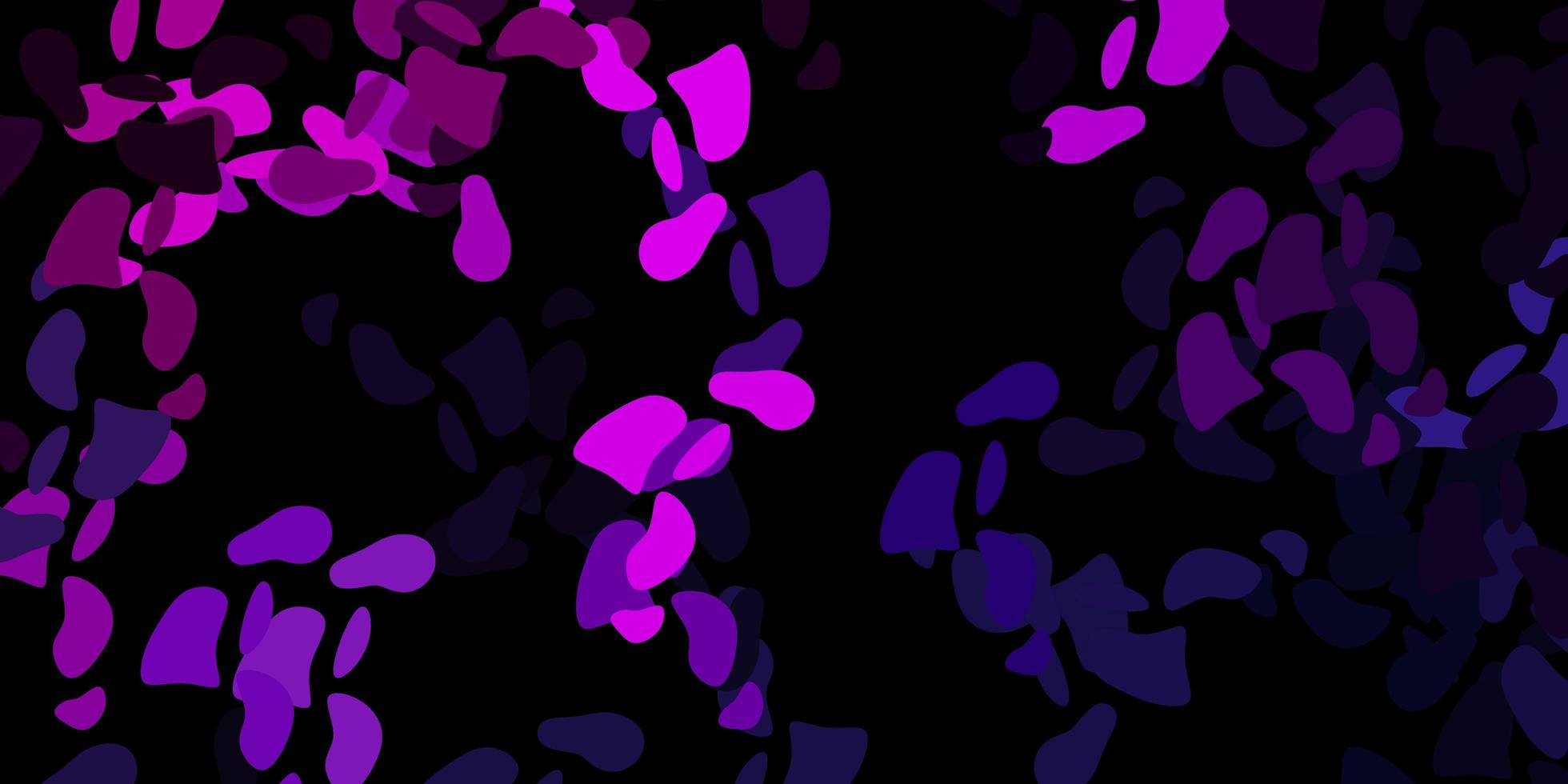 Dark pink vector texture with memphis shapes.