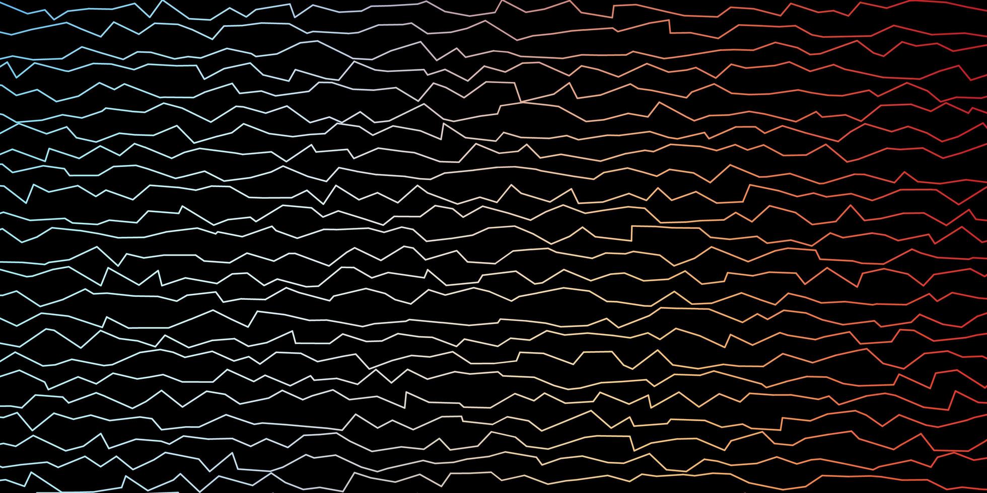 Dark Blue, Red vector texture with wry lines.