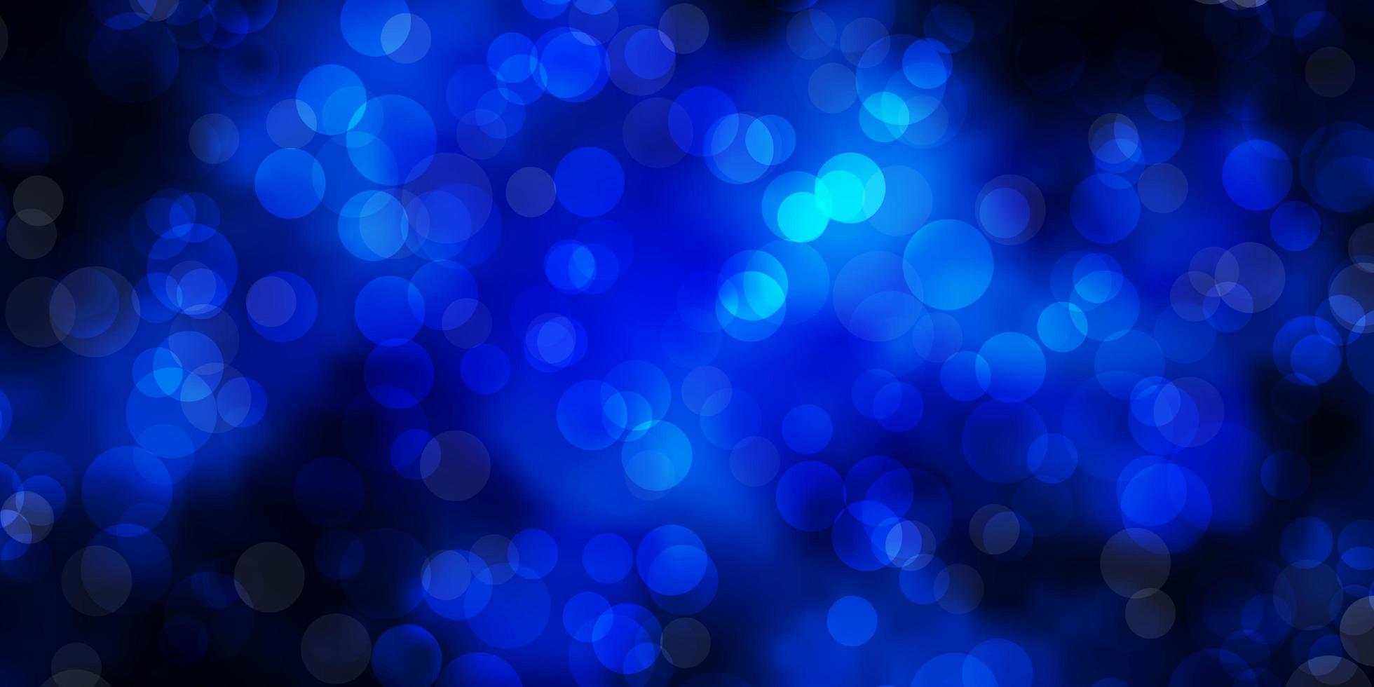 Dark BLUE vector backdrop with dots.