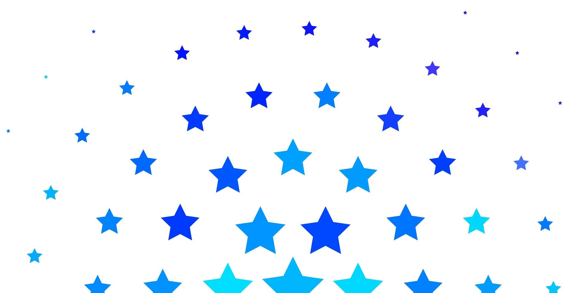 Light Pink, Blue vector background with small and big stars.
