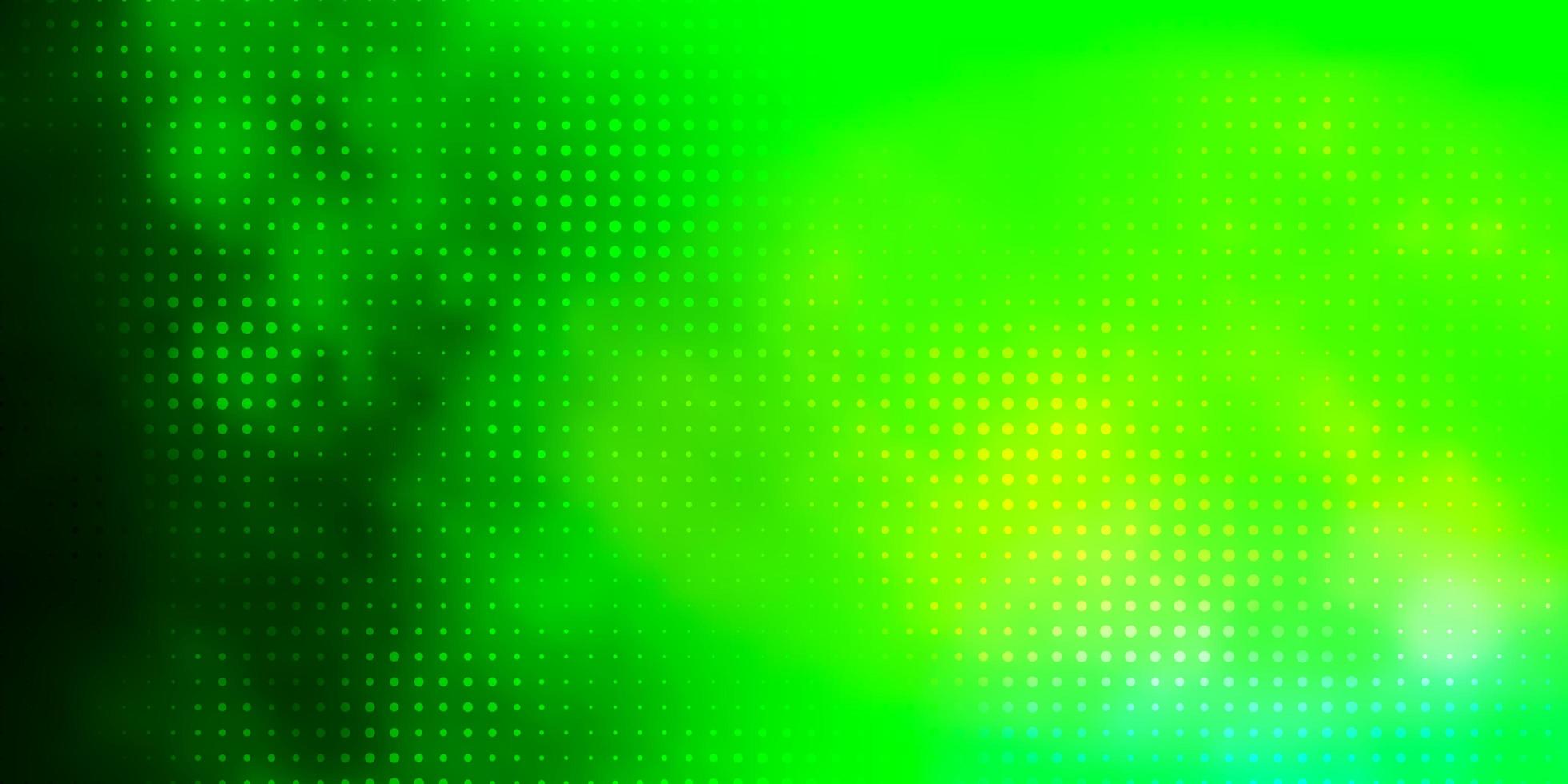 Light Green vector background with bubbles.
