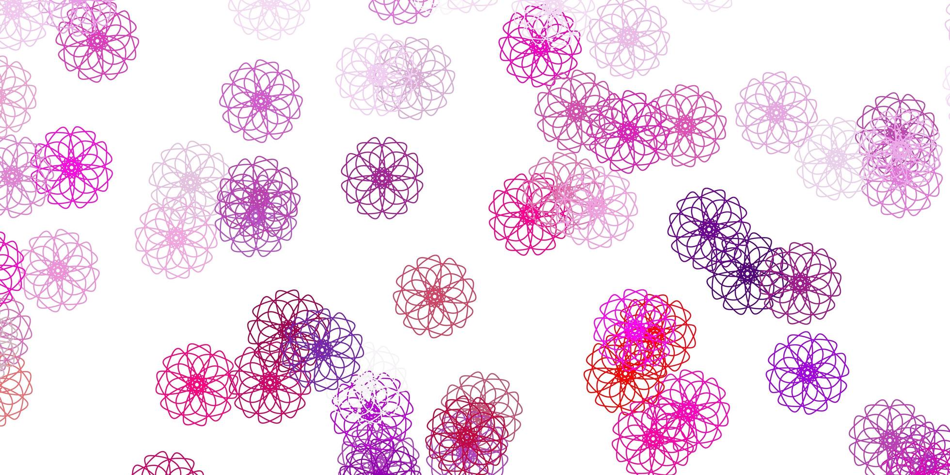 diseño natural de vector rosa claro, amarillo con flores.