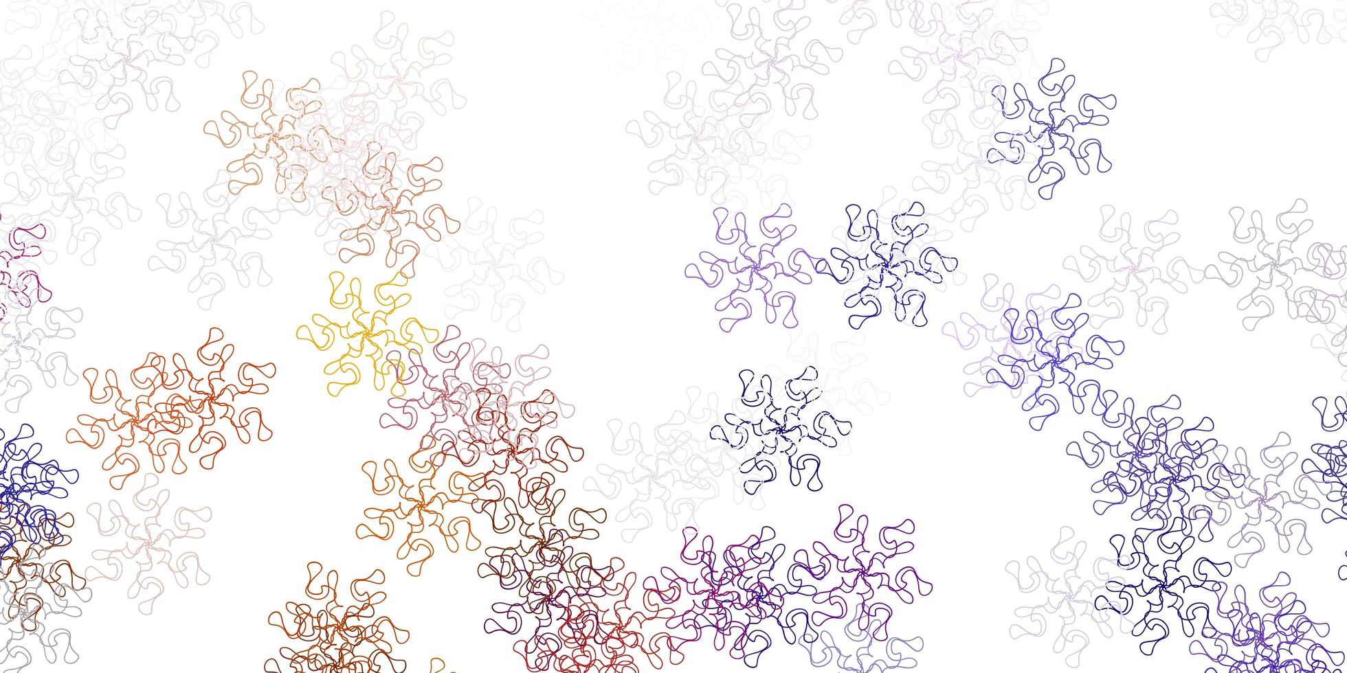 Light pink, yellow vector natural layout with flowers.