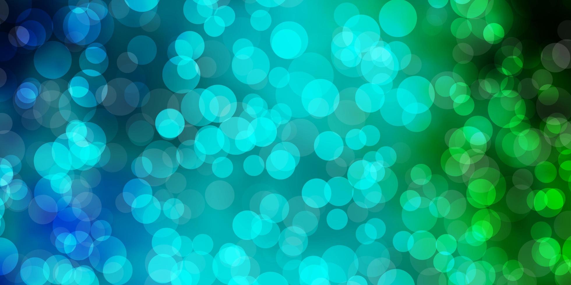 Light Blue, Green vector layout with circle shapes.