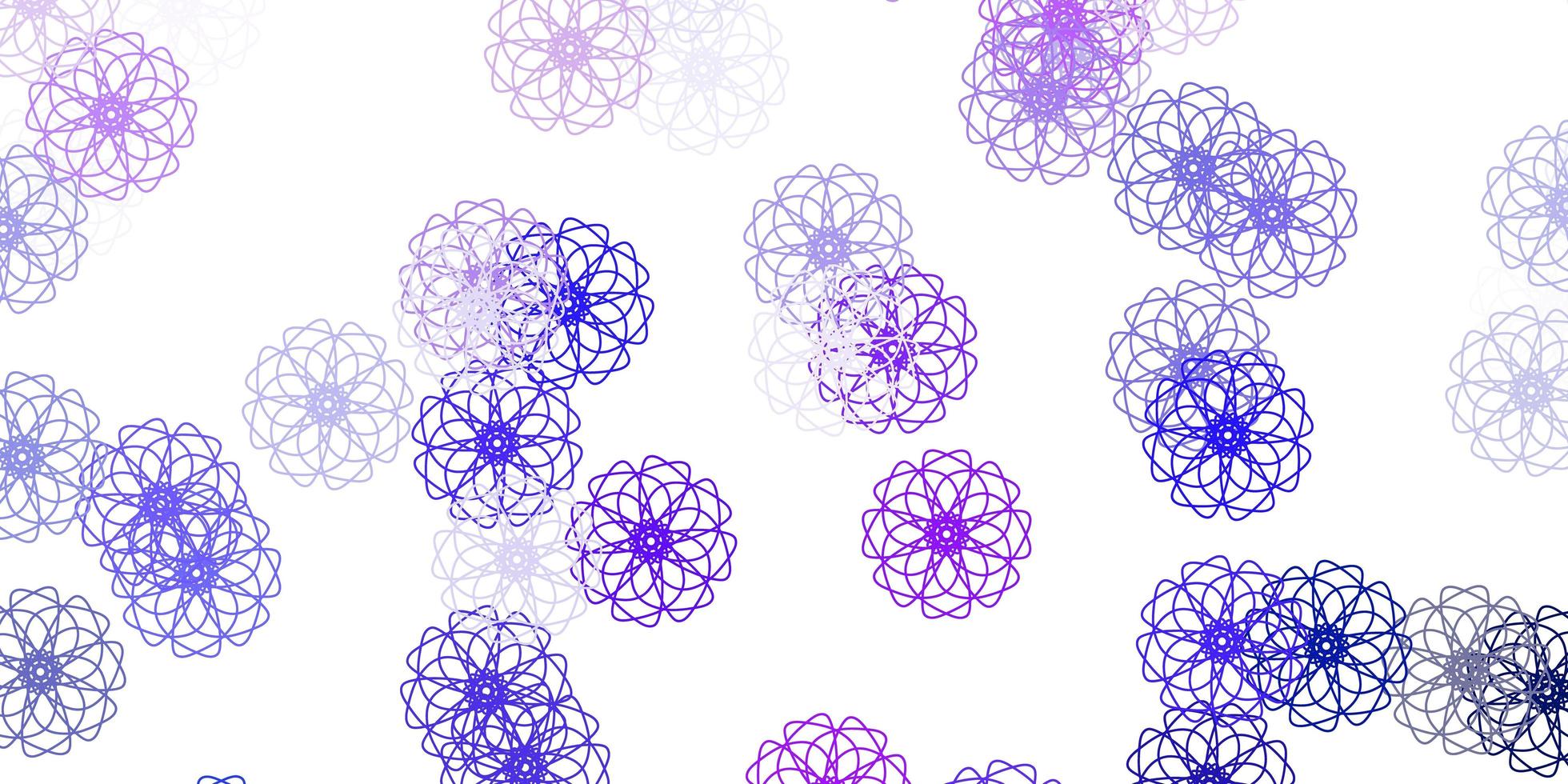 Light purple vector natural layout with flowers.