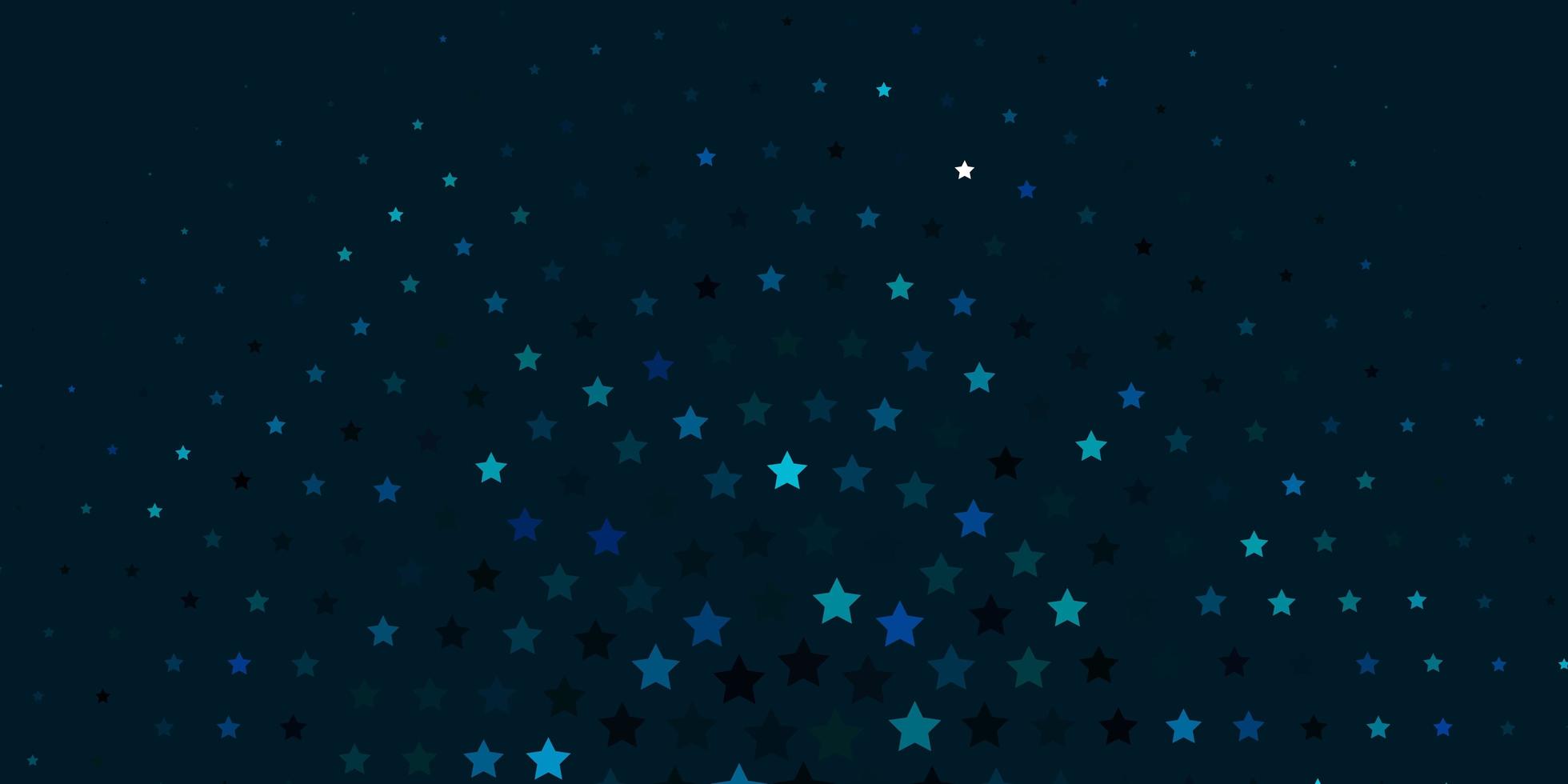 Light Blue, Green vector template with neon stars.