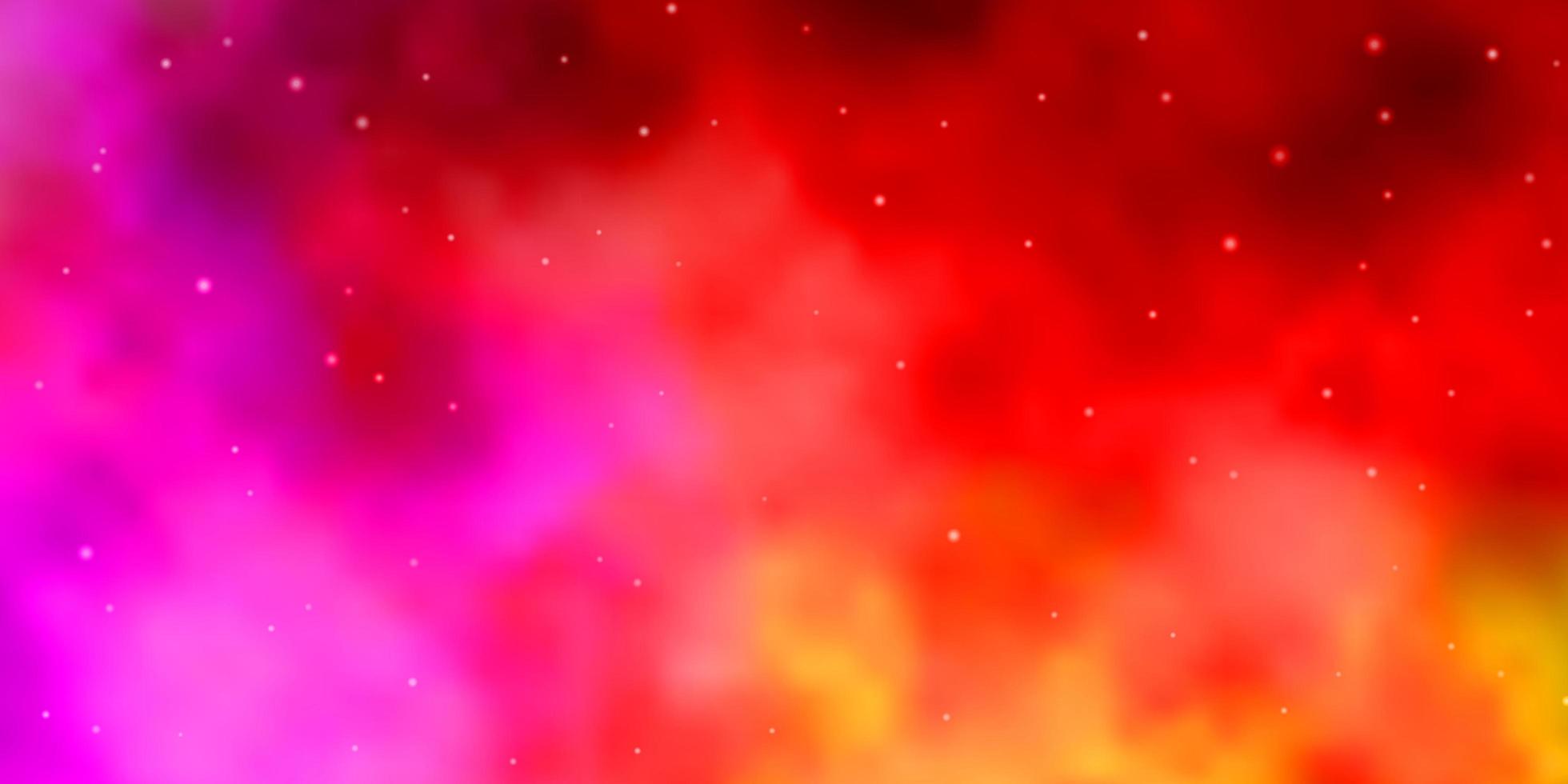 patrón de vector rosa claro, amarillo con estrellas abstractas.