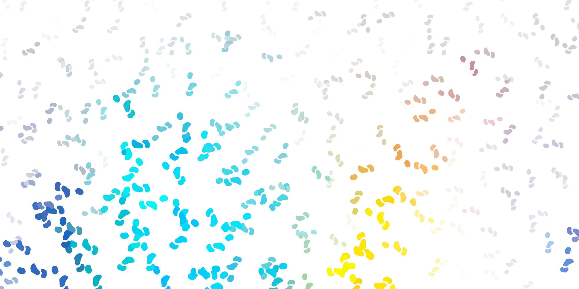 Light blue, yellow vector pattern with abstract shapes