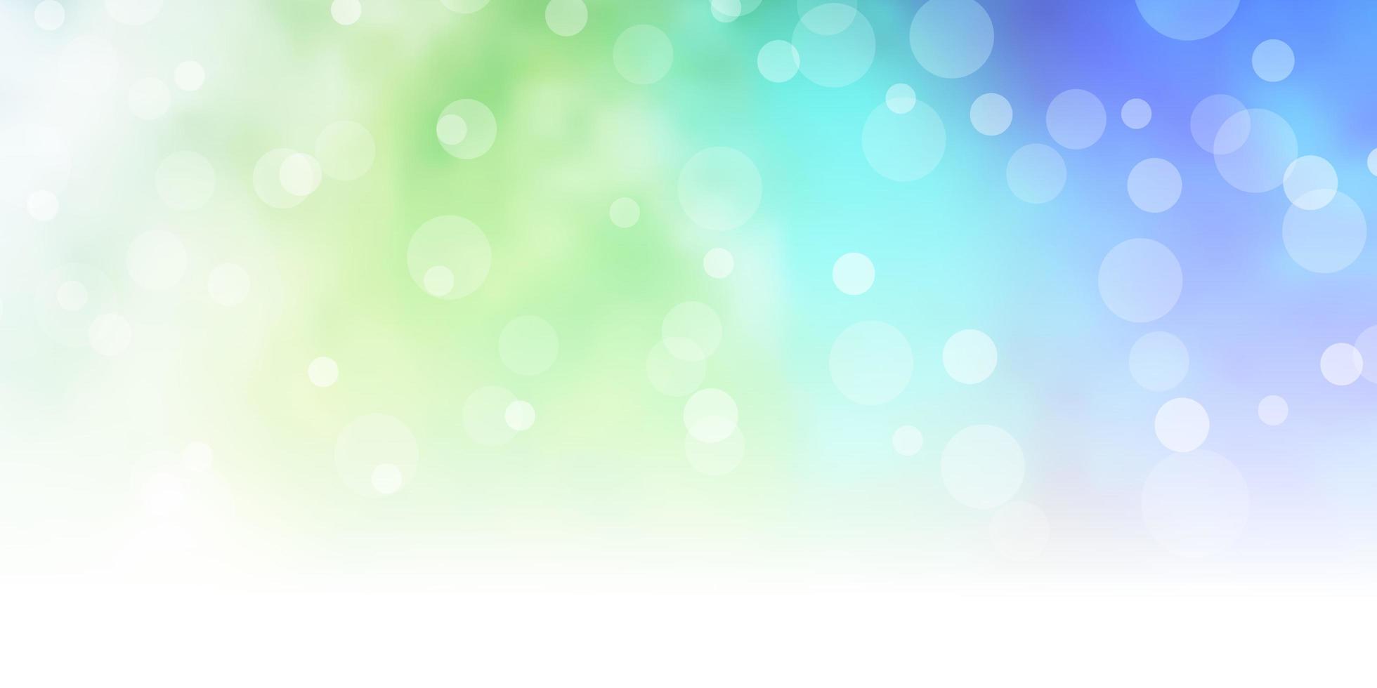 Light Blue, Green vector texture with circles.