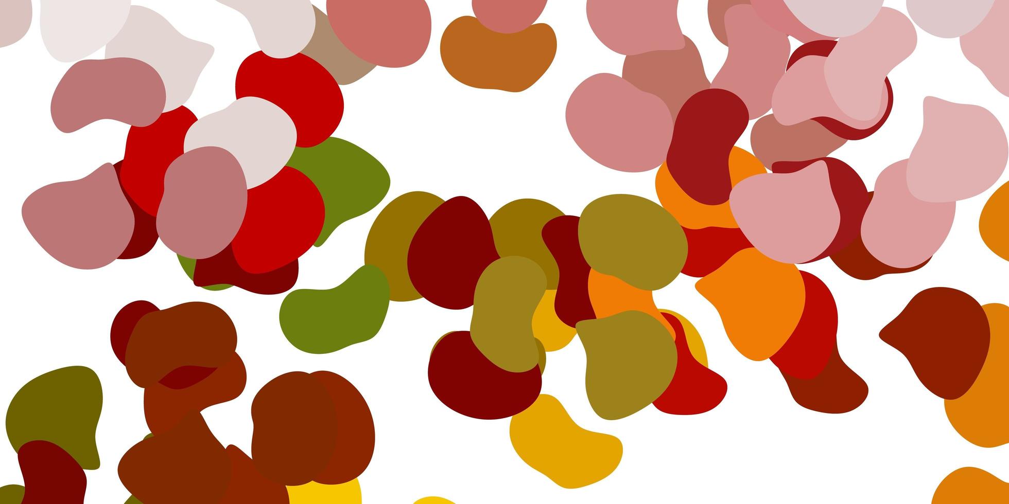 Light green, yellow vector pattern with abstract shapes