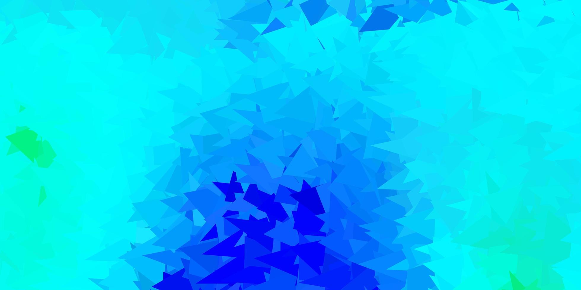 Dark blue, green vector poly triangle texture.