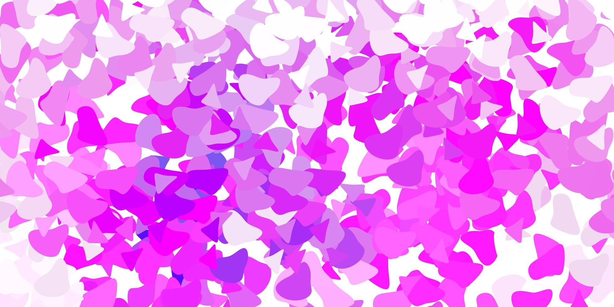 Light purple vector texture with memphis shapes