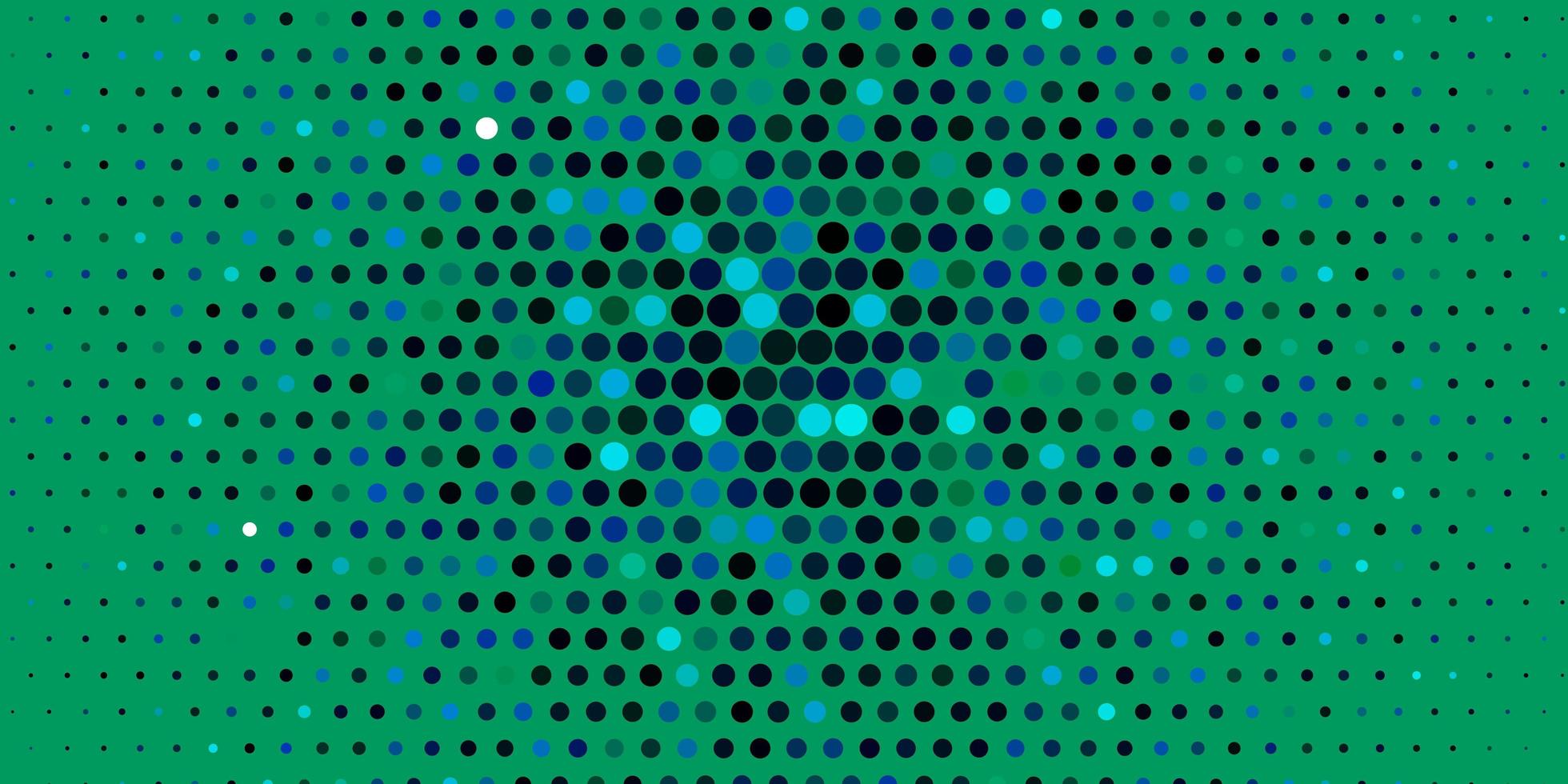 Dark Blue, Green vector pattern with spheres.