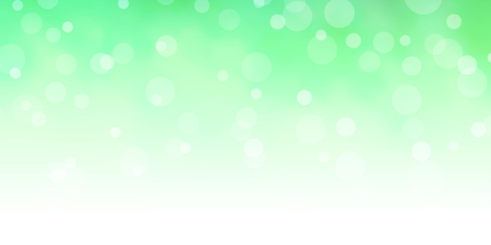 Light Green vector template with circles.