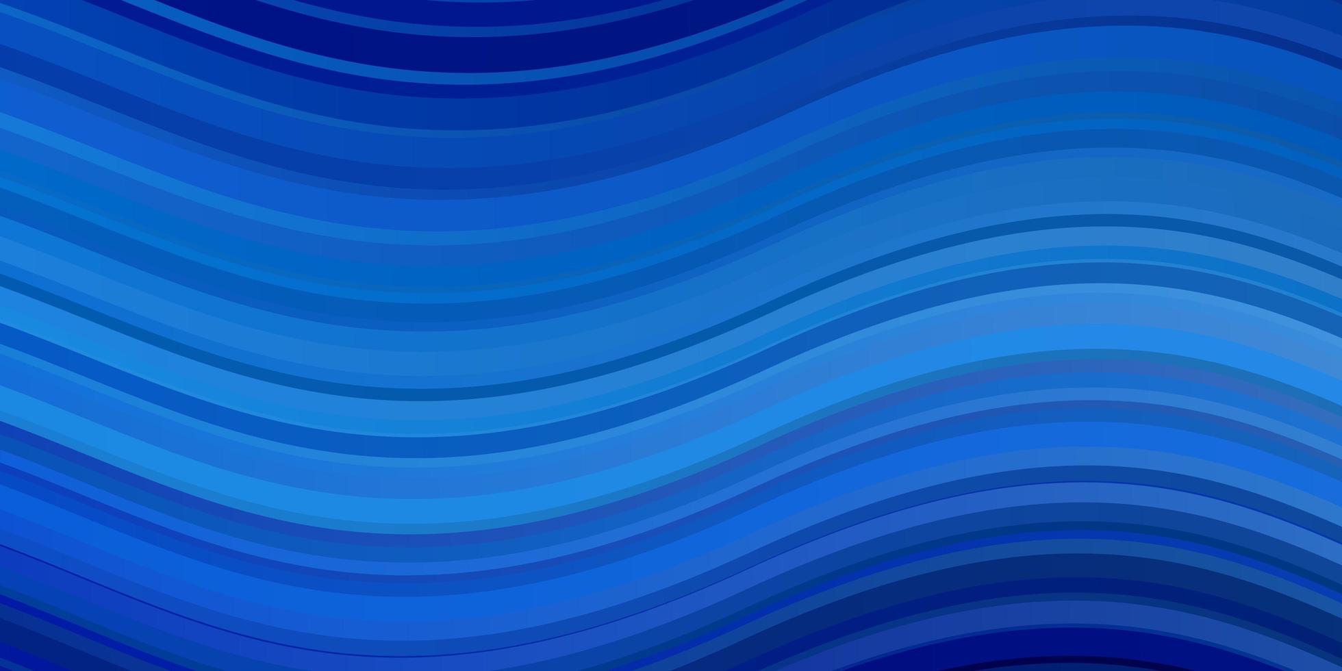 diseño de vector azul claro con curvas.