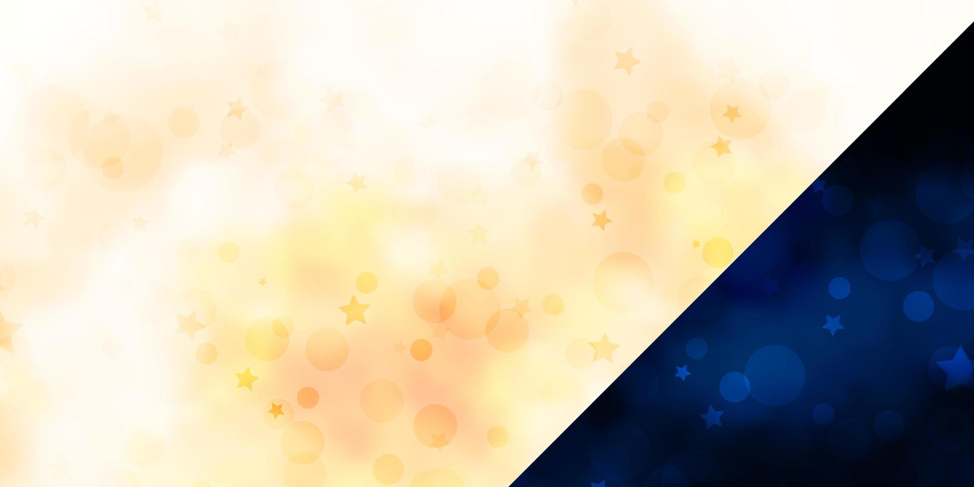 Vector background with circles, stars.