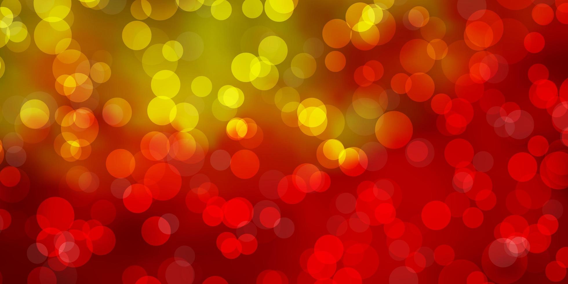 Light Red, Yellow vector layout with circle shapes.