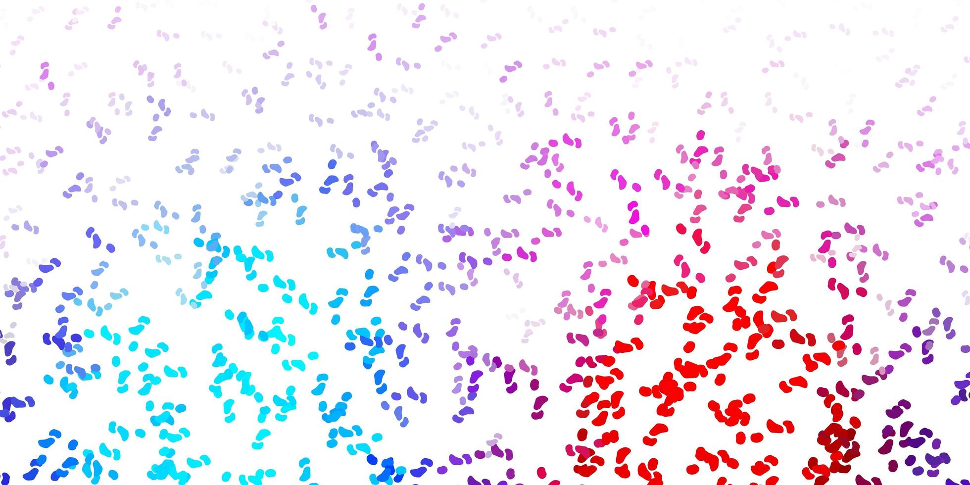 plantilla de vector azul claro, rojo con formas abstractas.