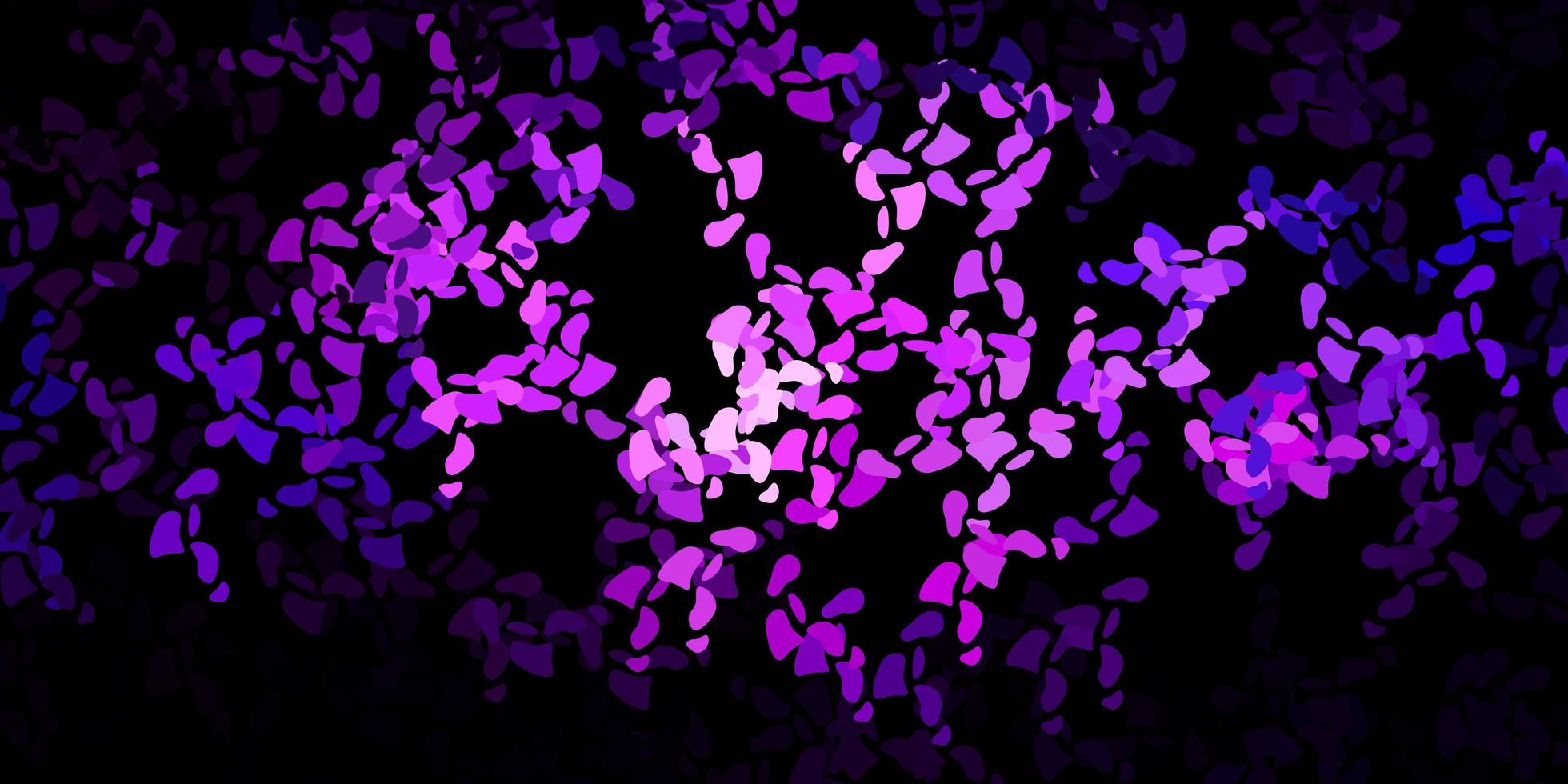 Dark purple vector texture with memphis shapes.