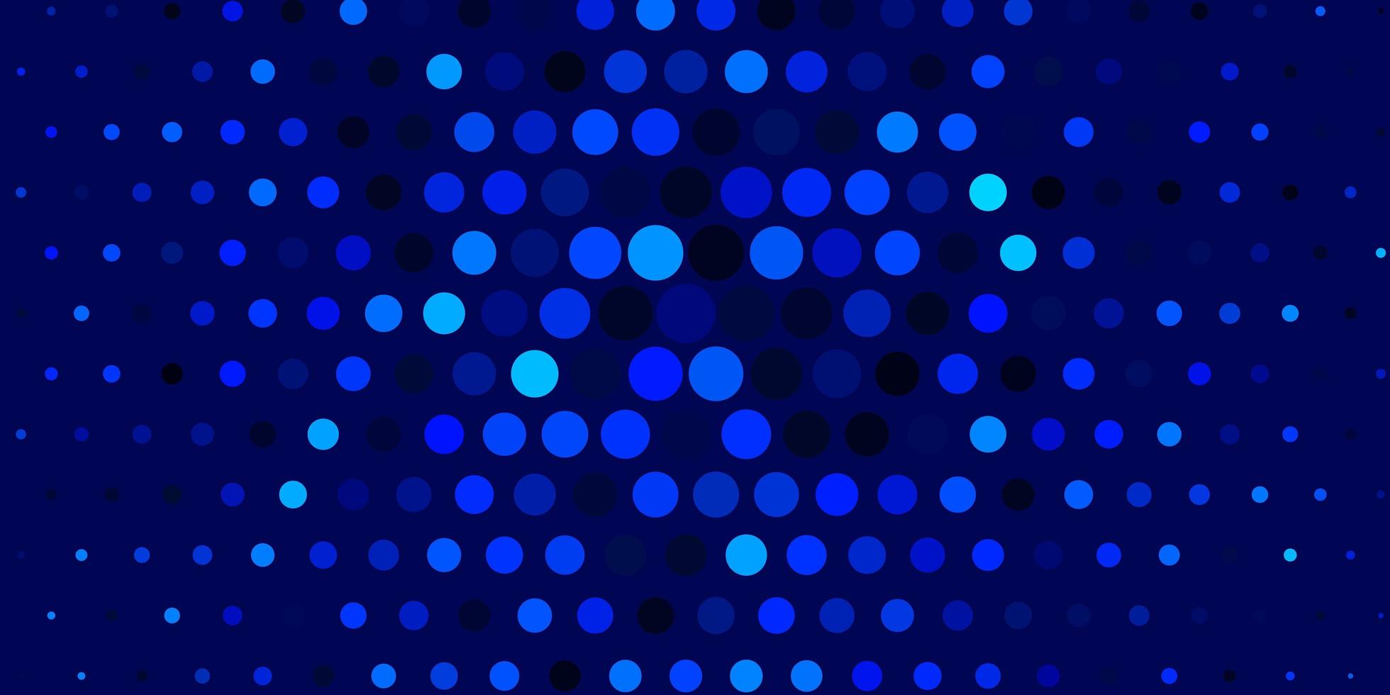 Dark BLUE vector template with circles.