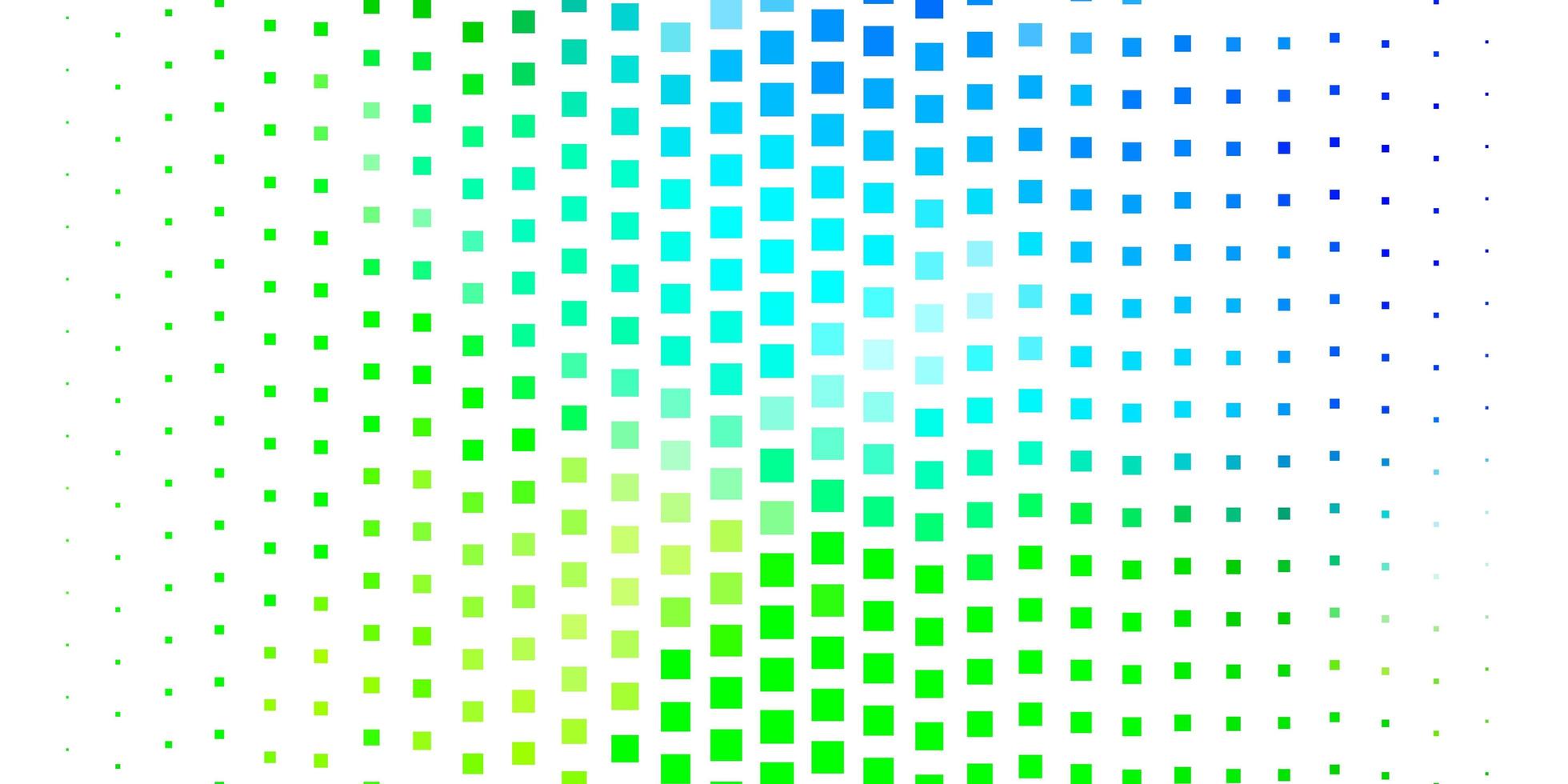 Fondo de vector azul claro, verde con rectángulos.