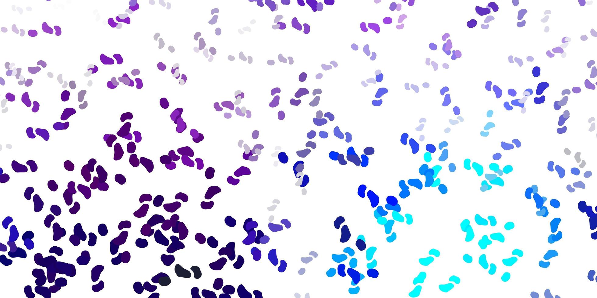 Light pink, blue vector texture with memphis shapes.