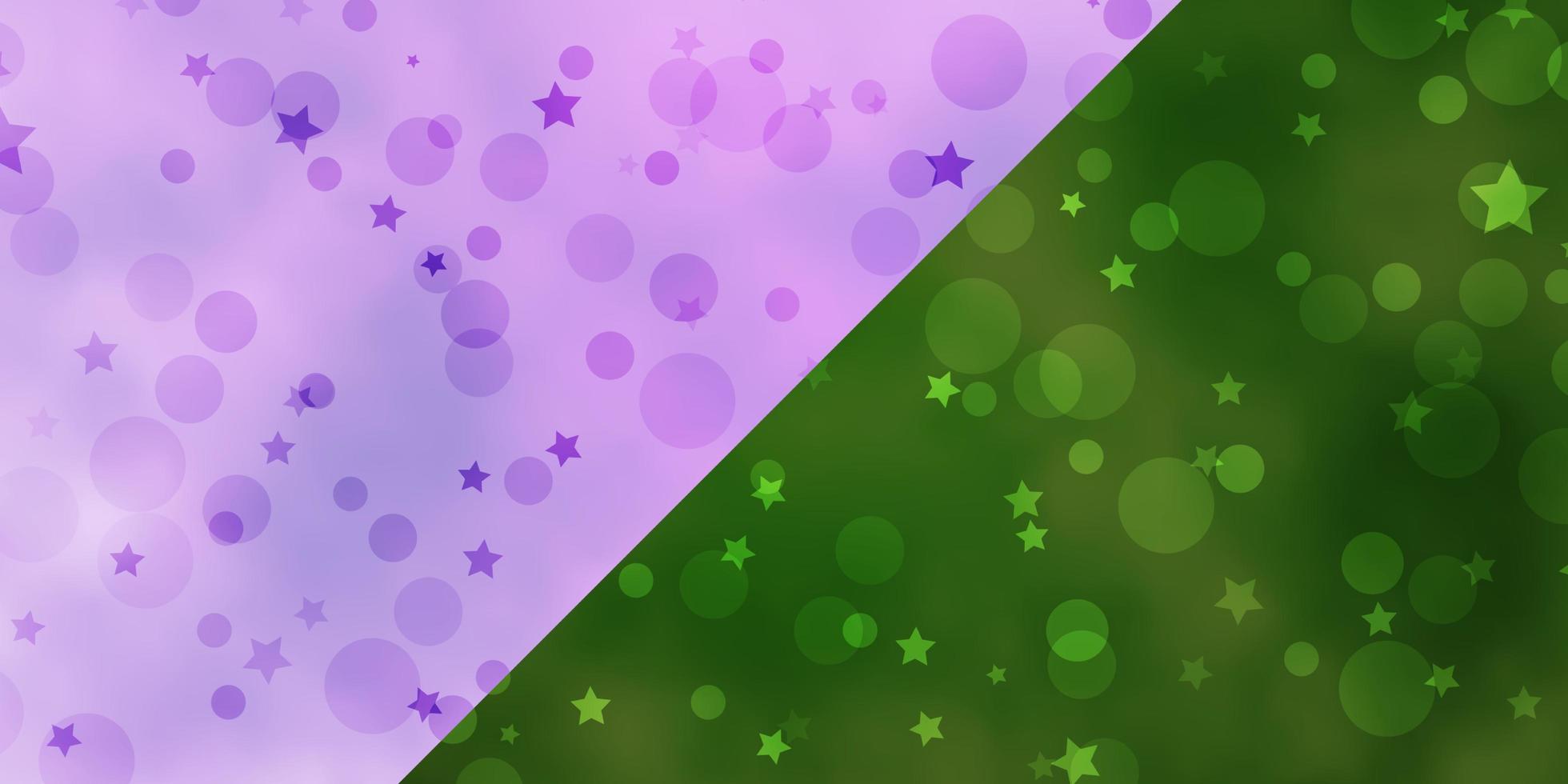 Vector background with circles, stars.