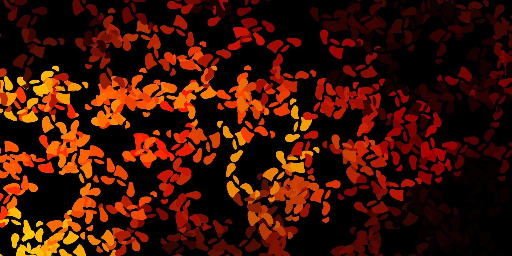 Dark orange vector template with abstract forms.