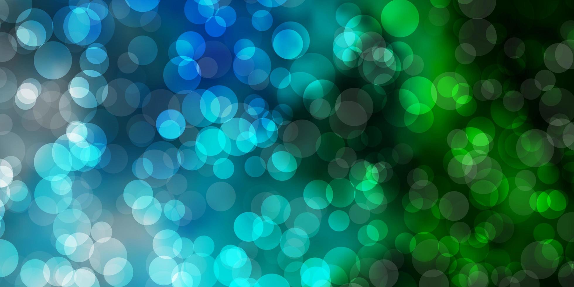 Light Blue, Green vector texture with disks.